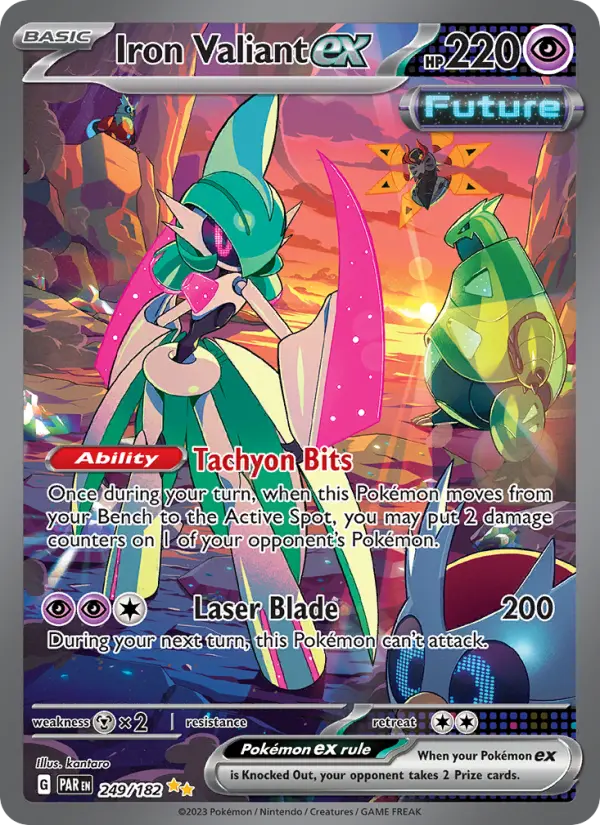 Iron Valiant ex — Paradox Rift card #249