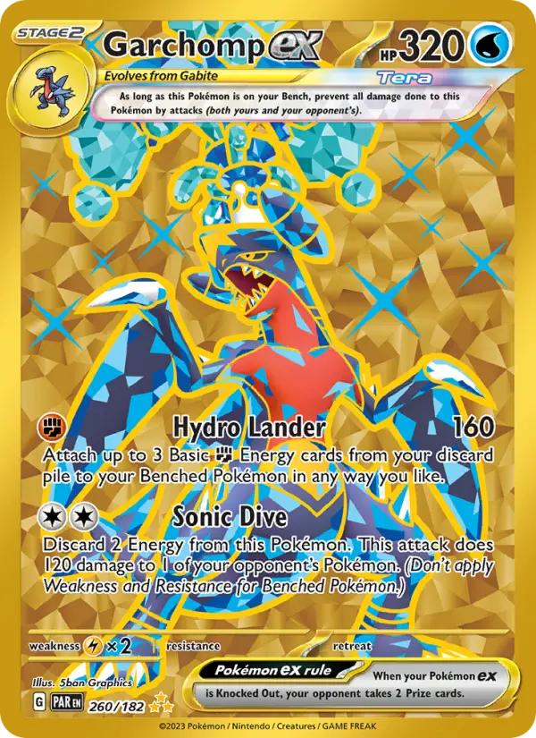 Garchomp ex — Paradox Rift card #260