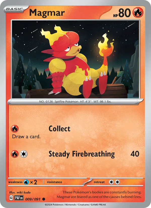 Magmar — Paldean Fates card #009