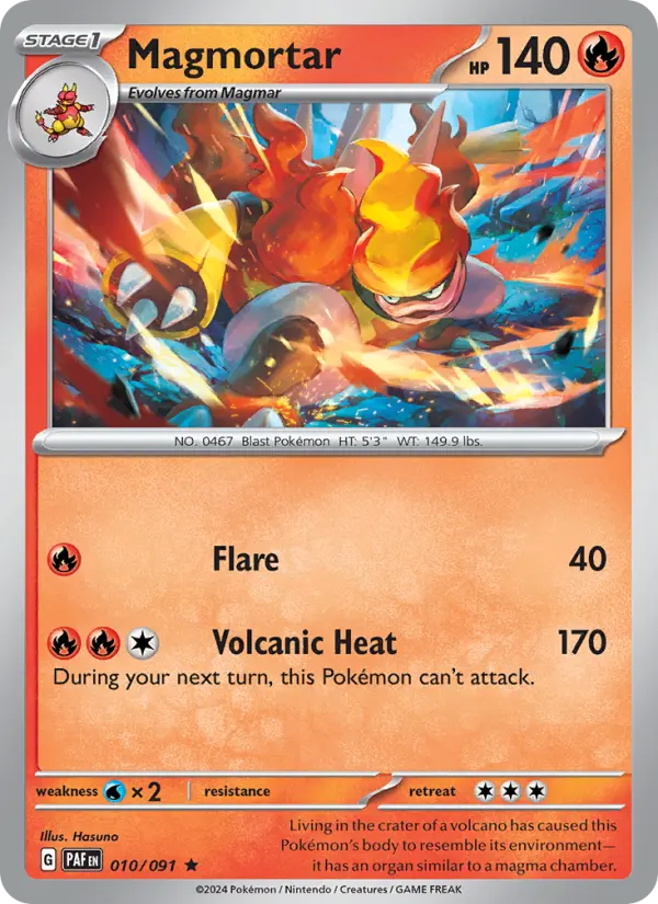 Magmortar — Paldean Fates card #010