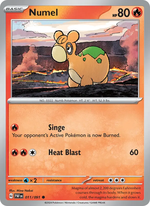 Numel — Paldean Fates card #011