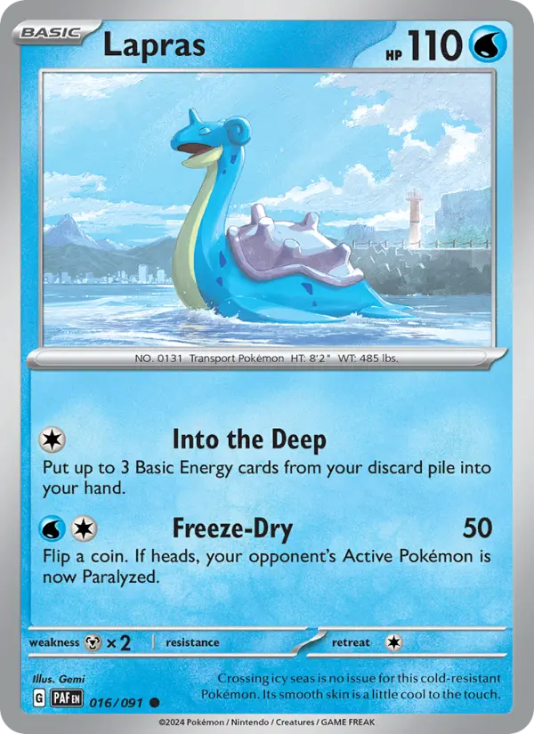 Lapras — Paldean Fates card #016