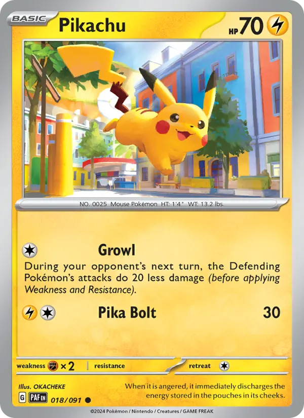 Pikachu — Paldean Fates card #018