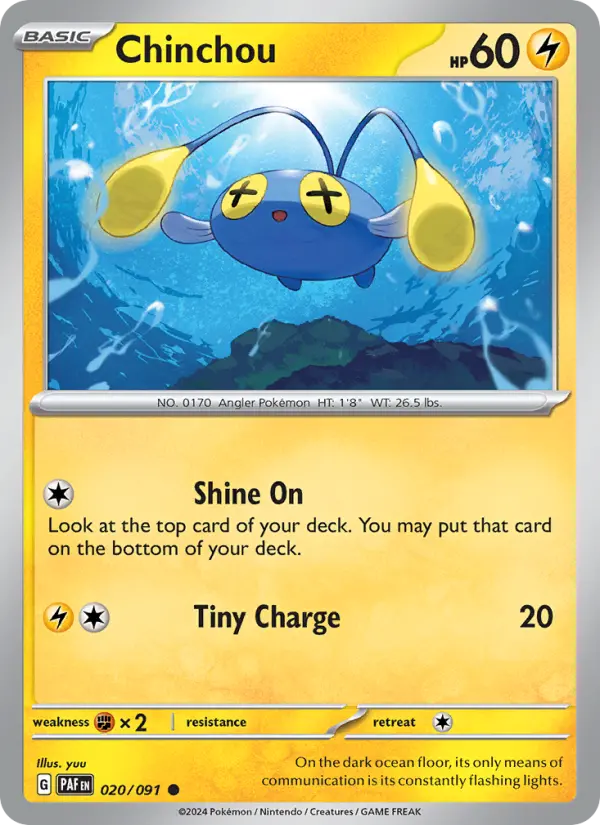 Chinchou — Paldean Fates card #020