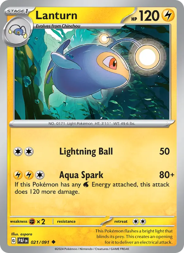 Lanturn — Paldean Fates card #021