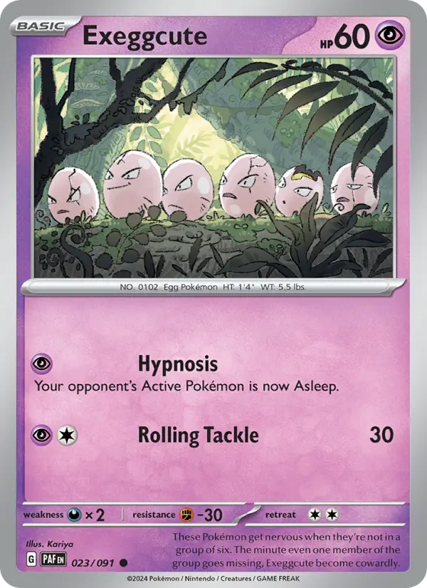 Exeggcute — Paldean Fates card #023