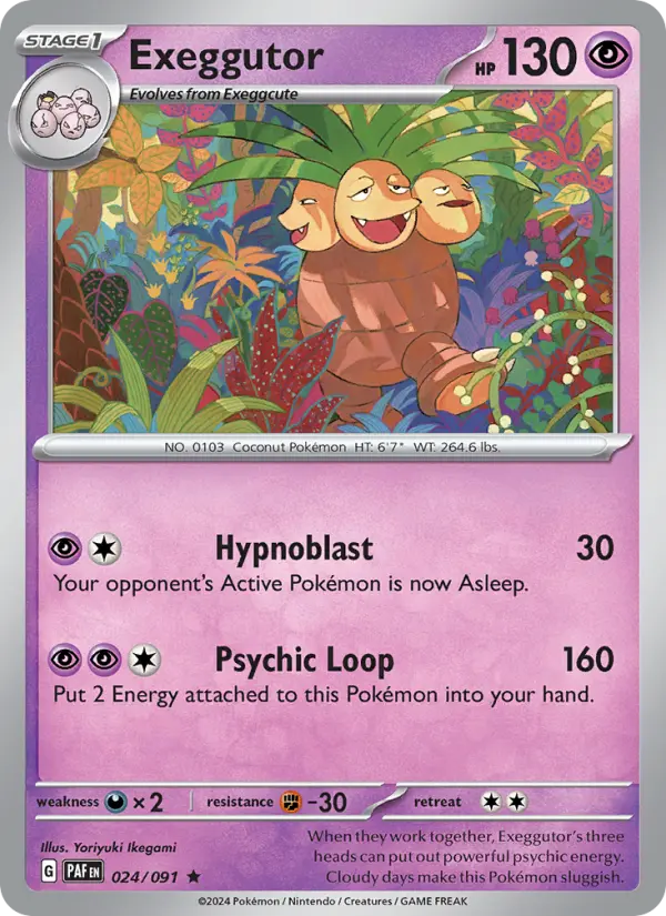 Exeggutor — Paldean Fates card #024