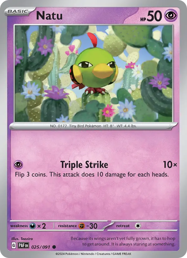 Natu — Paldean Fates card #025