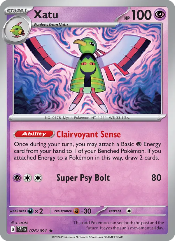 Xatu — Paldean Fates card #026