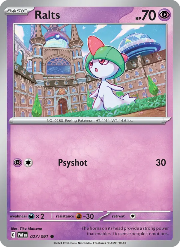Ralts — Paldean Fates card #027