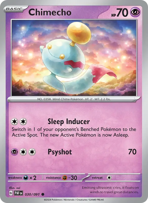 Chimecho — Paldean Fates card #030