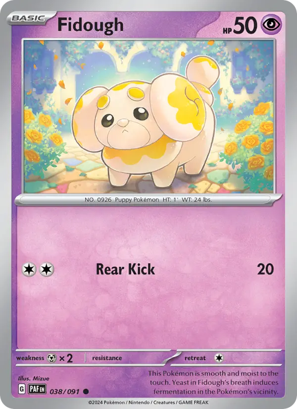 Fidough — Paldean Fates card #038