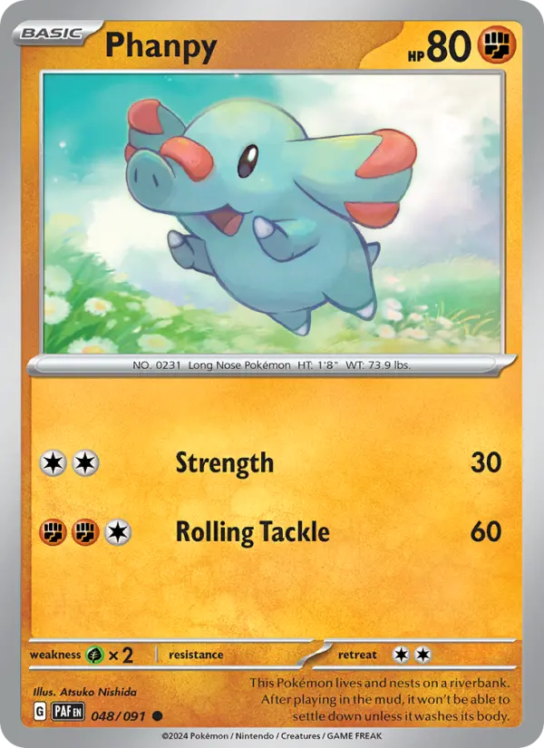 Phanpy — Paldean Fates card #048