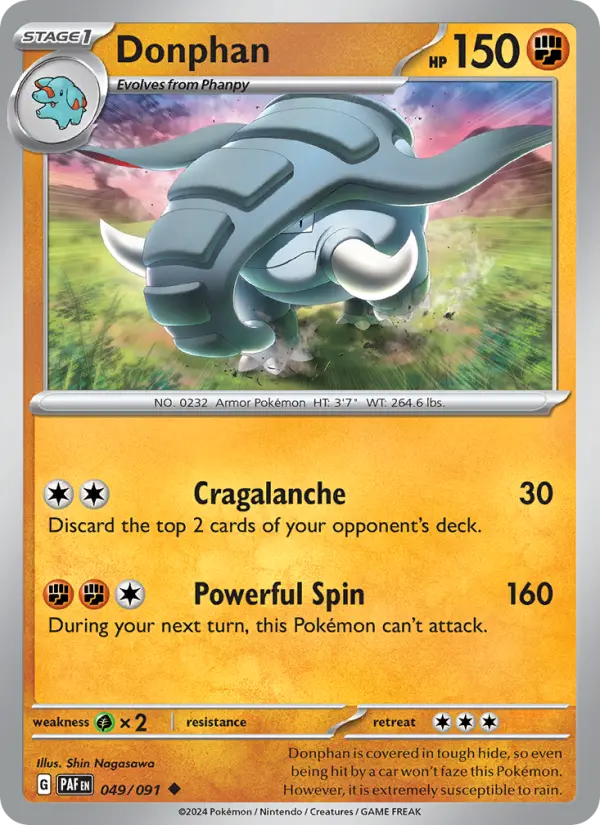 Donphan — Paldean Fates card #049