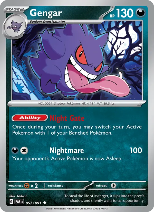 Gengar — Paldean Fates card #057