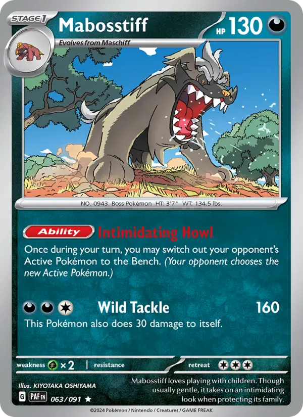 Mabosstiff — Paldean Fates card #063