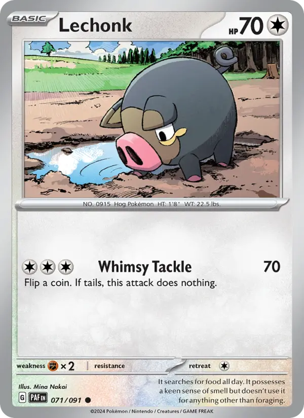 Lechonk — Paldean Fates card #071
