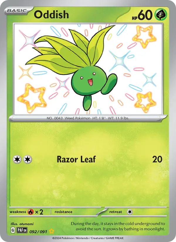 Oddish — Paldean Fates card #092