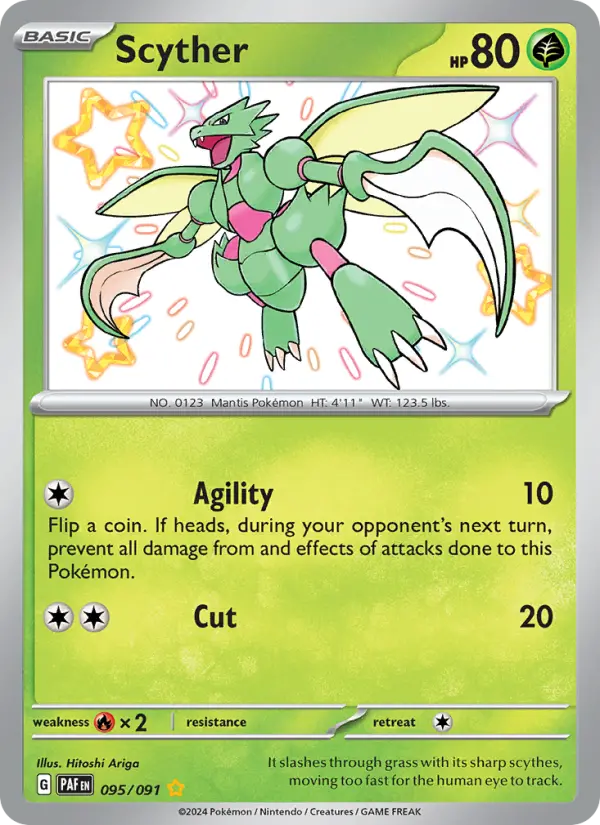 Scyther — Paldean Fates card #095