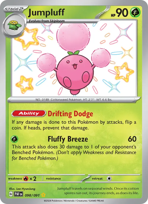 Jumpluff — Paldean Fates card #098