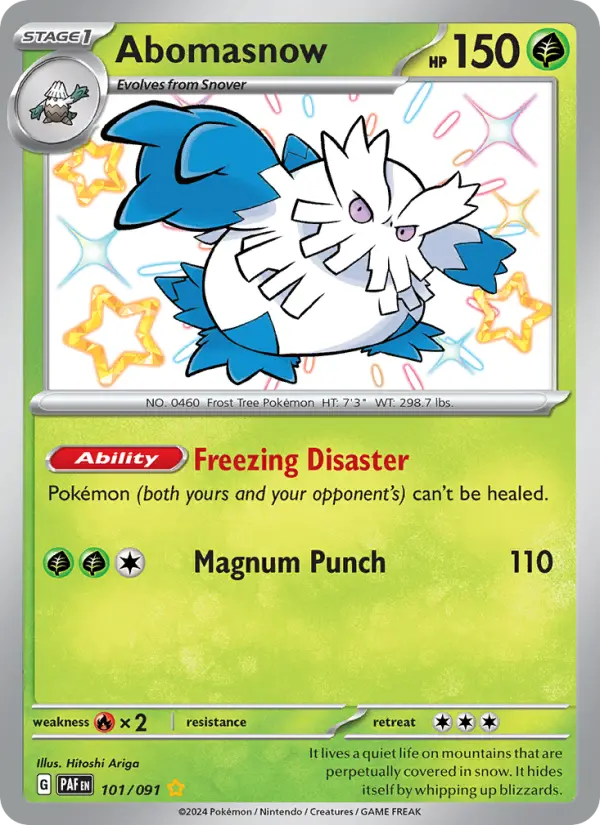 Abomasnow — Paldean Fates card #101