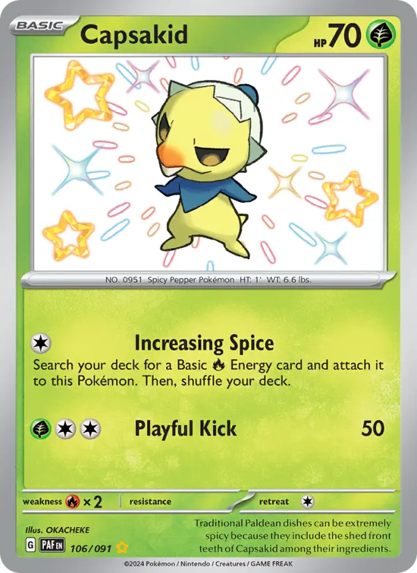 Capsakid — Paldean Fates card #106
