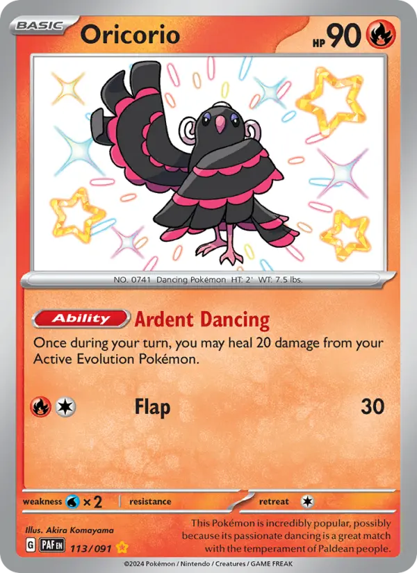 Oricorio — Paldean Fates card #113