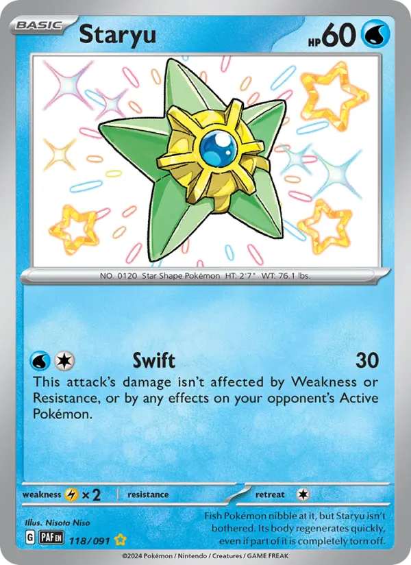 Staryu — Paldean Fates card #118