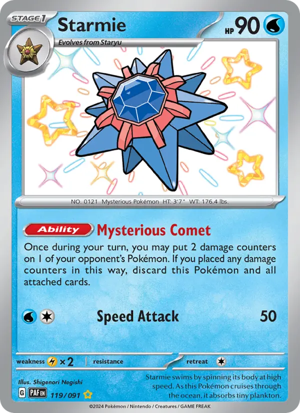 Starmie — Paldean Fates card #119