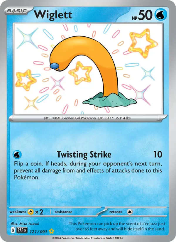 Wiglett — Paldean Fates card #121