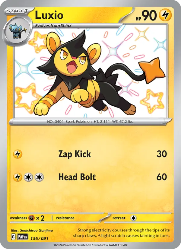 Luxio — Paldean Fates card #136