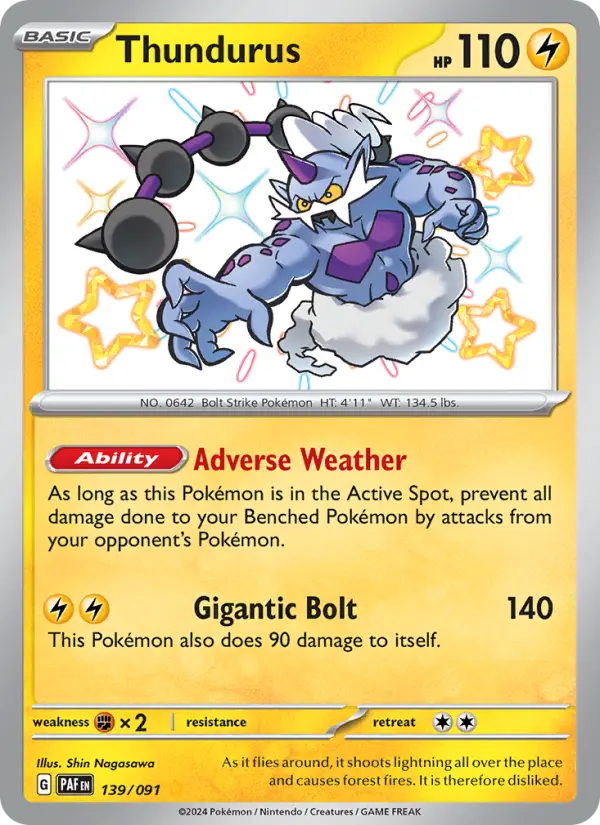 Thundurus — Paldean Fates card #139