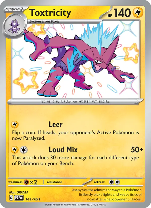 Toxtricity — Paldean Fates card #141