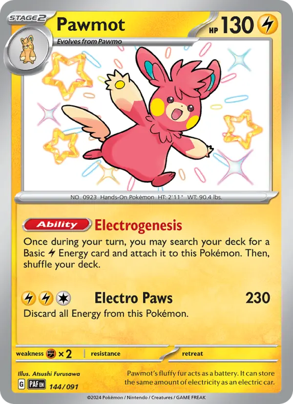 Pawmot — Paldean Fates card #144