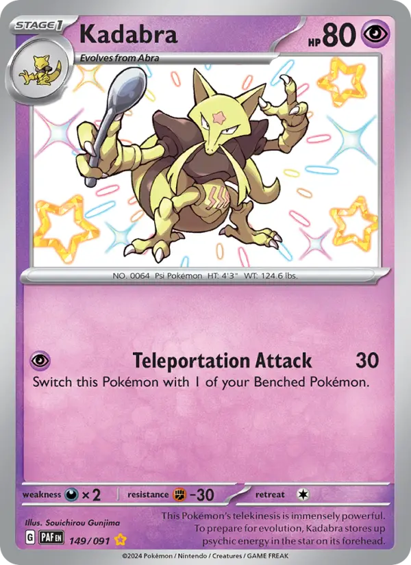 Kadabra — Paldean Fates card #149
