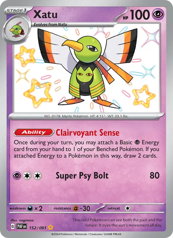 Xatu — Paldean Fates card #152