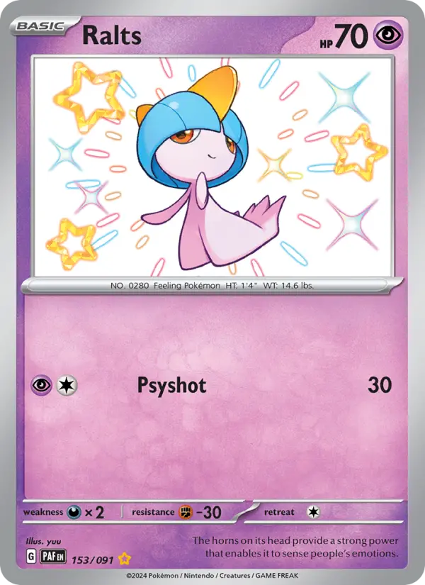 Ralts — Paldean Fates card #153