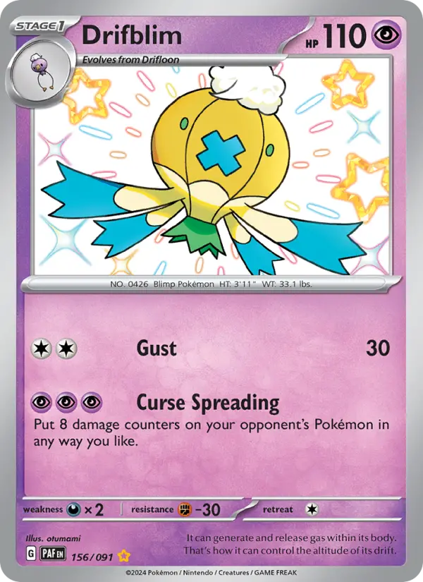 Drifblim — Paldean Fates card #156