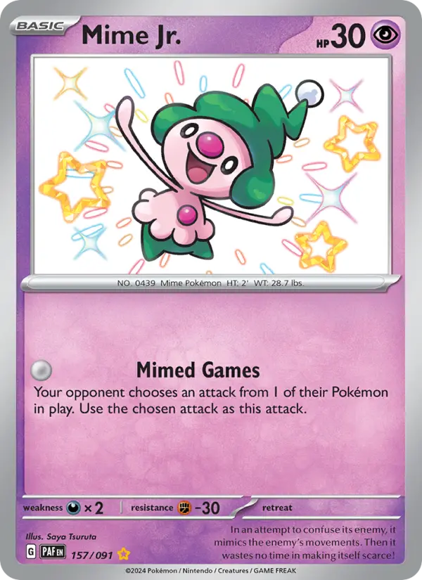 Mime Jr. — Paldean Fates card #157