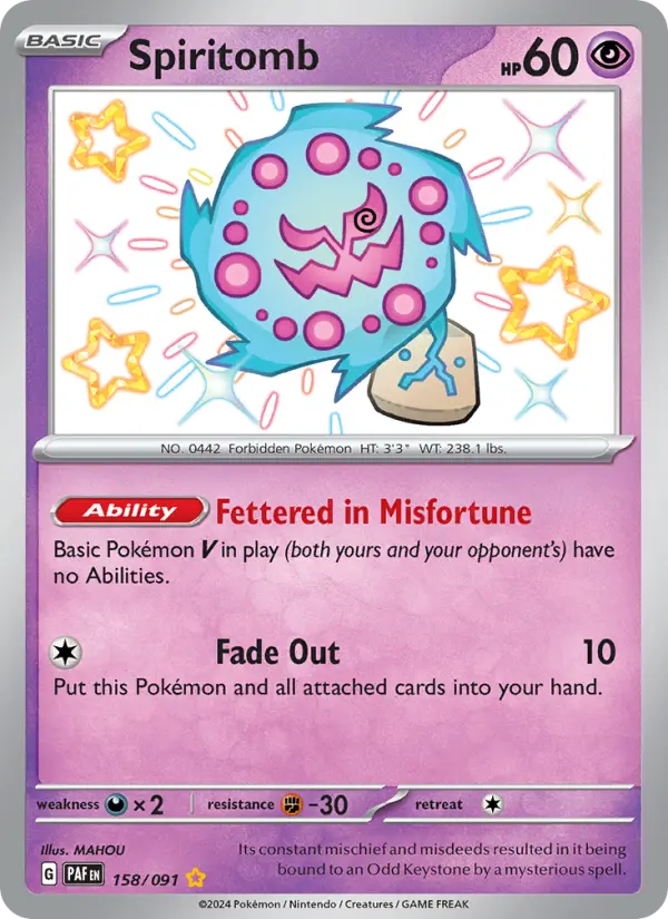 Spiritomb — Paldean Fates card #158