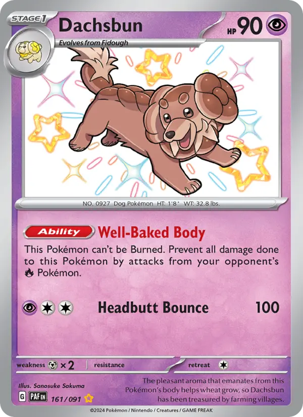 Dachsbun — Paldean Fates card #161