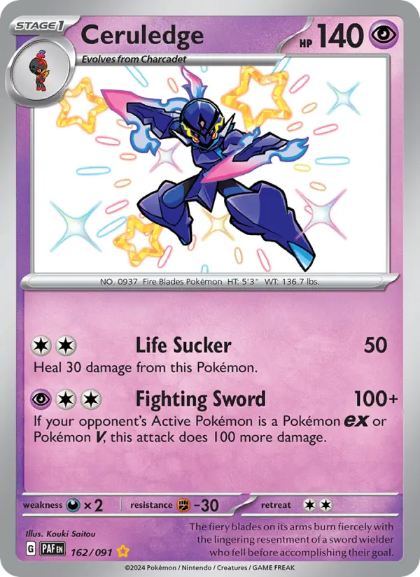 Ceruledge — Paldean Fates card #162