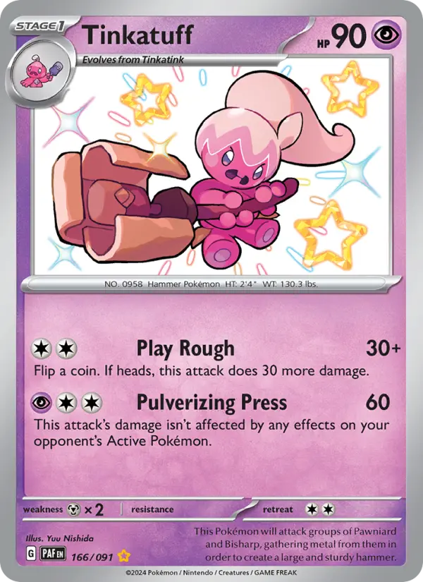 Tinkatuff — Paldean Fates card #166