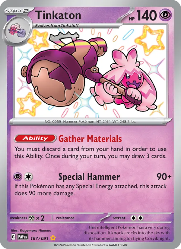 Tinkaton — Paldean Fates card #167