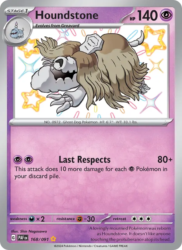 Houndstone — Paldean Fates card #168