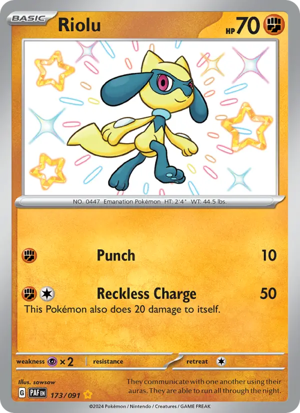 Riolu — Paldean Fates card #173