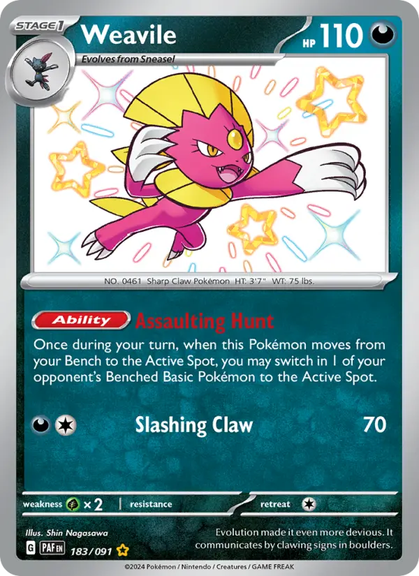 Weavile — Paldean Fates card #183