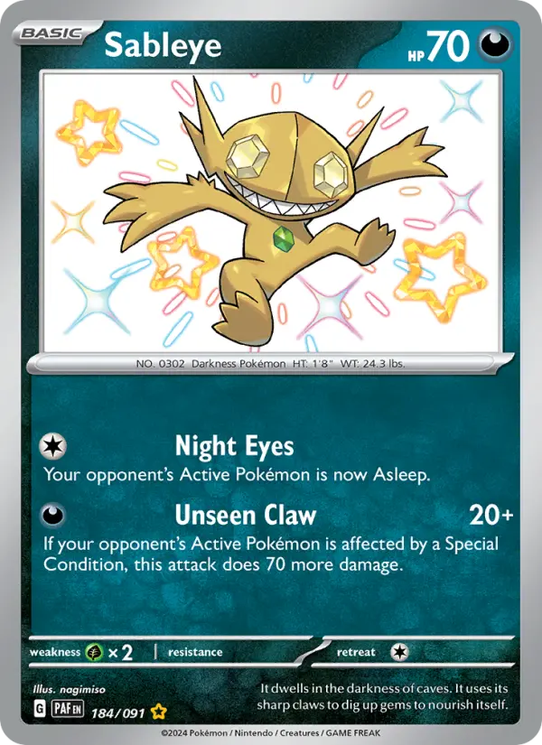 Sableye — Paldean Fates card #184