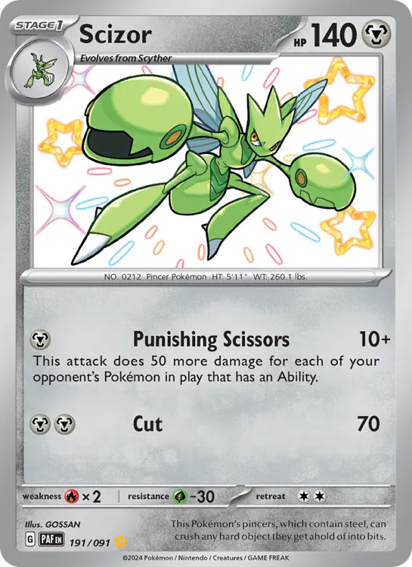 Scizor — Paldean Fates card #191