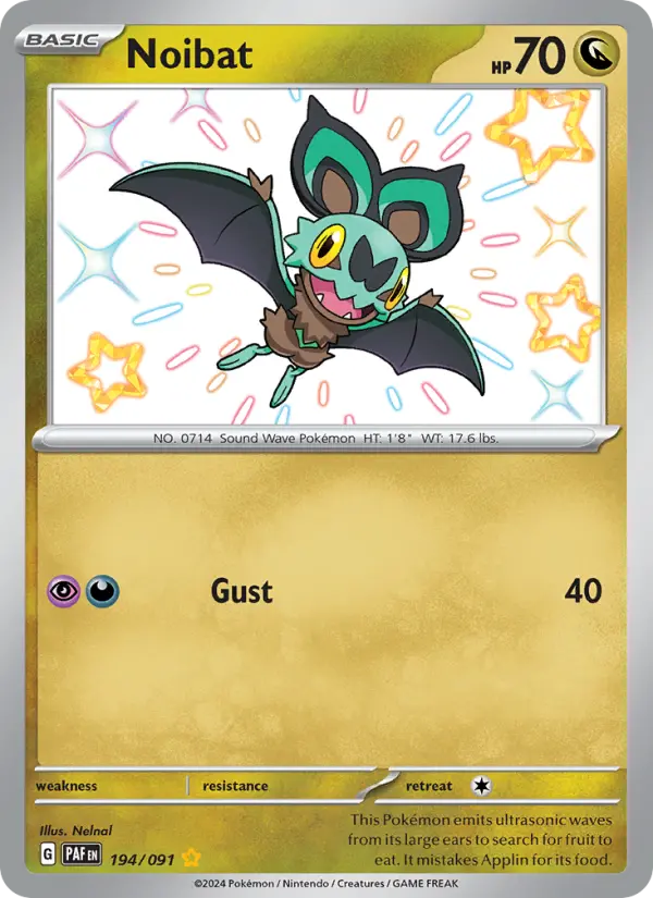 Noibat — Paldean Fates card #194